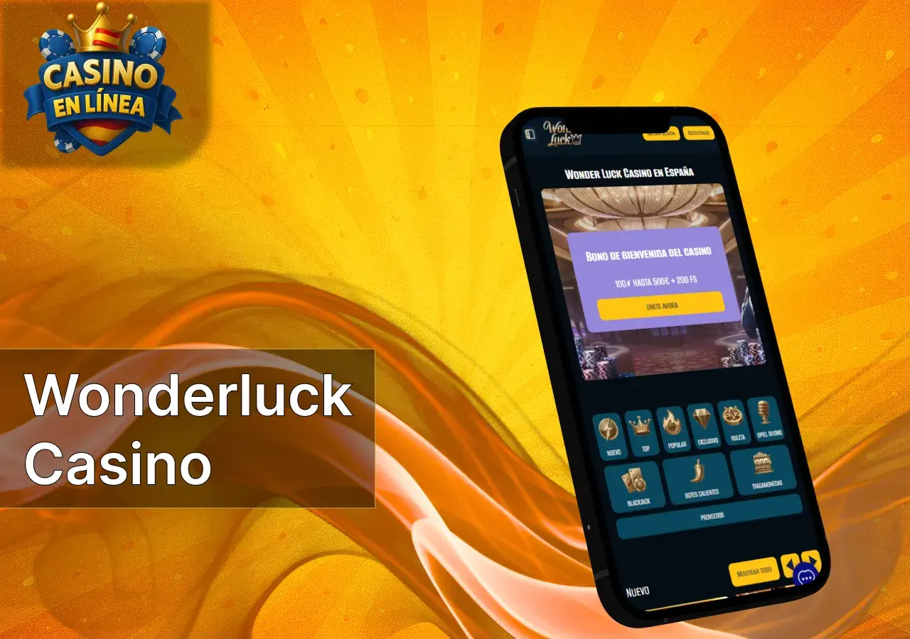 El casino Wonderluck ofrece una variedad de tragamonedas y juegos clásicos.